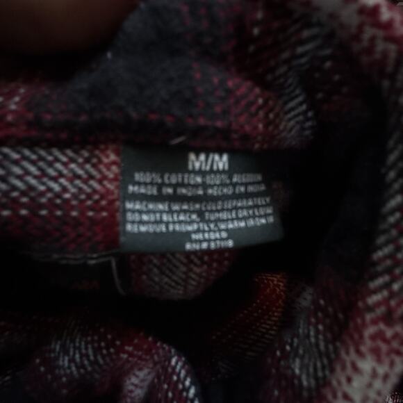 Field & Stream 1871 Men’s Flannel Shirt Medium M Red Black Plaid Blanket Flannel - Picture 8 of 10